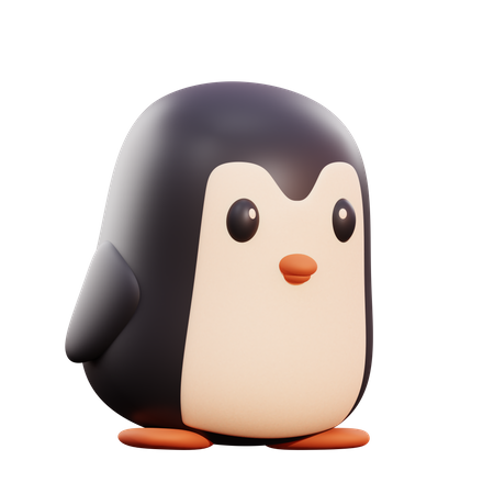 Pinguin  3D Illustration