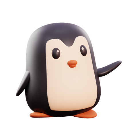 Pinguin  3D Illustration