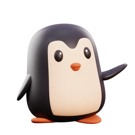 Pinguin  3D Illustration