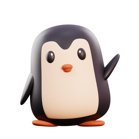 Pinguin  3D Illustration