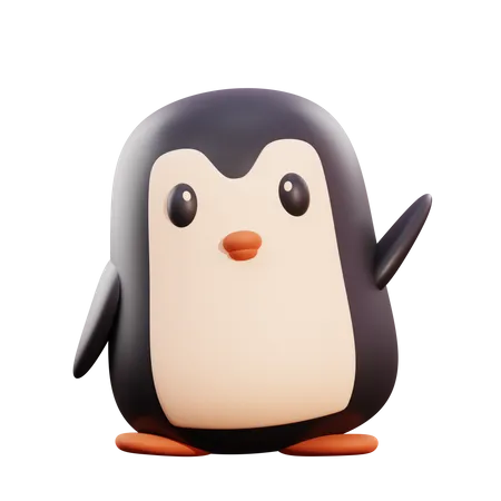 Pinguin  3D Illustration