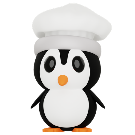 Pinguin chef  3D Icon