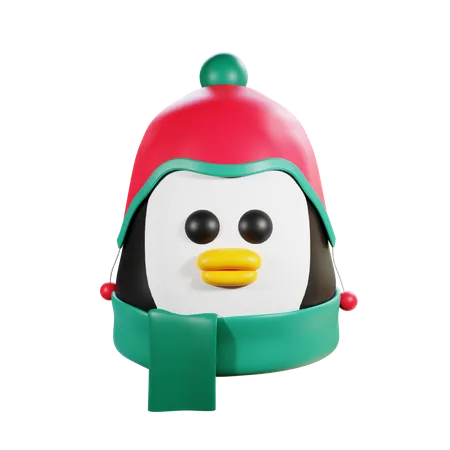 Pinguin Head  3D Icon