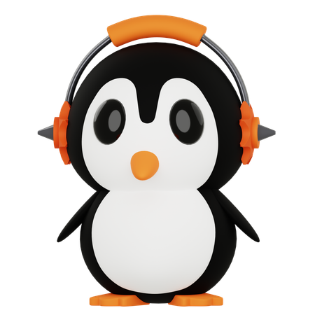 Pinguin Hiphop  3D Icon