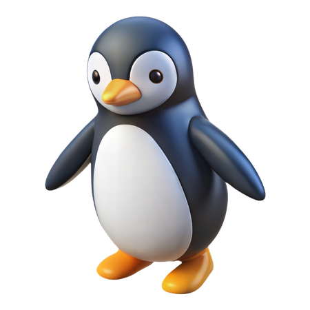 Pinguin zu Fuß  3D Icon