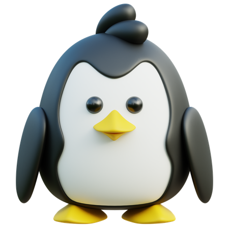 Pingüino  3D Icon