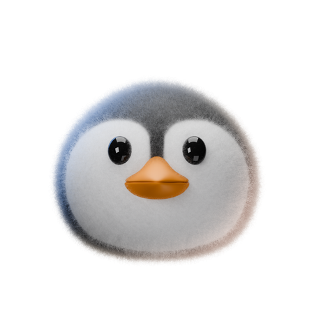 Pingüino  3D Icon