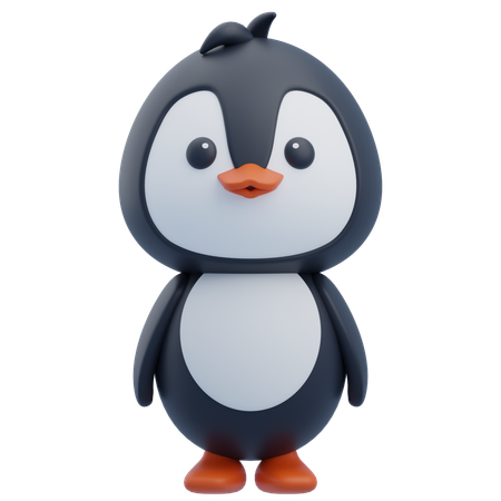 Pingüino  3D Icon