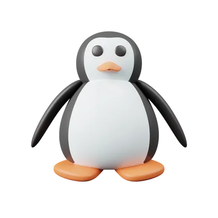 Pingüino  3D Icon