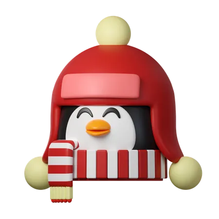 Pingüino de navidad  3D Icon