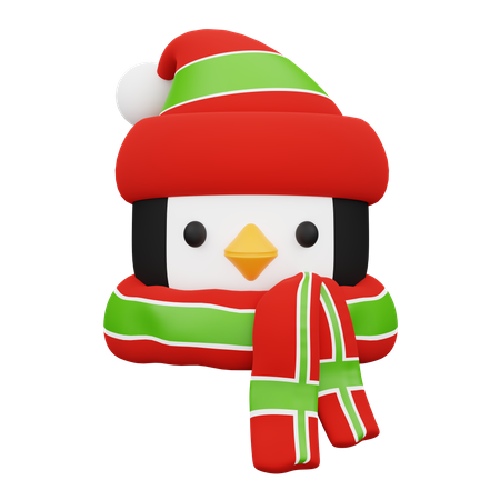 Pingüino de navidad  3D Icon