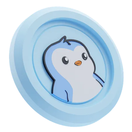 Pingüinos regordetes criptográficos  3D Icon