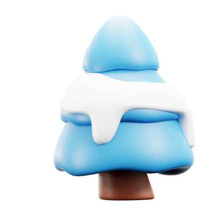 Pinheiro nevado  3D Icon