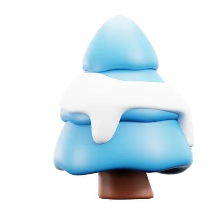 Pinheiro nevado  3D Icon