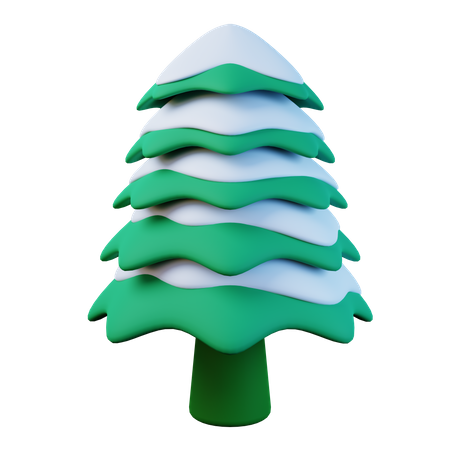 Pinheiro nevado  3D Icon