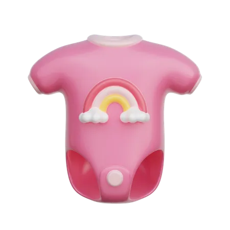 Pink Baby Onesie  3D Icon