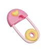 Pink Baby Safety Pin
