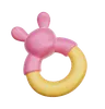 Pink Baby Teething Ring