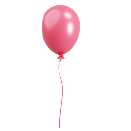 Pink Balloon  3D Icon