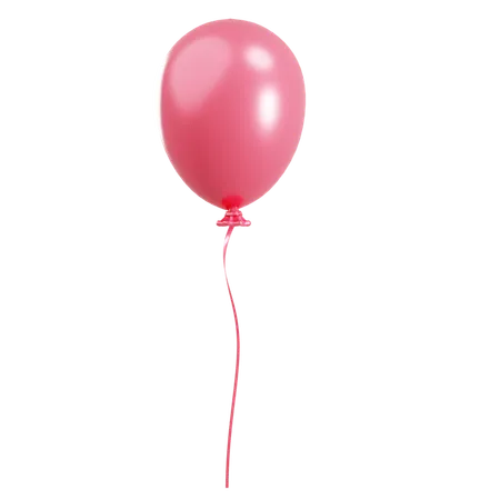 Pink Balloon  3D Icon