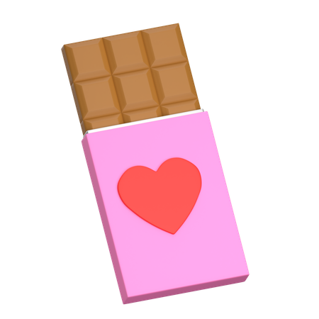 Pink Chocolate  3D Illustration