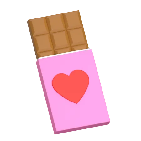 Pink Chocolate 3D Illustration