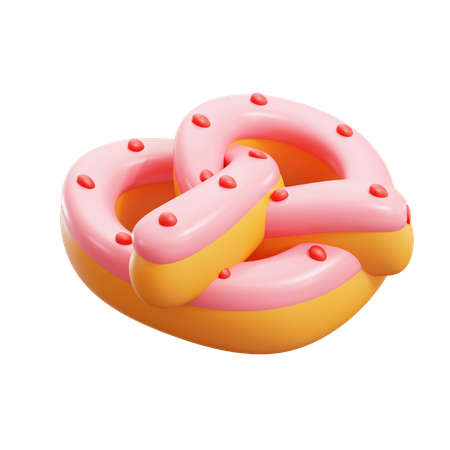 Pink donut  3D Icon