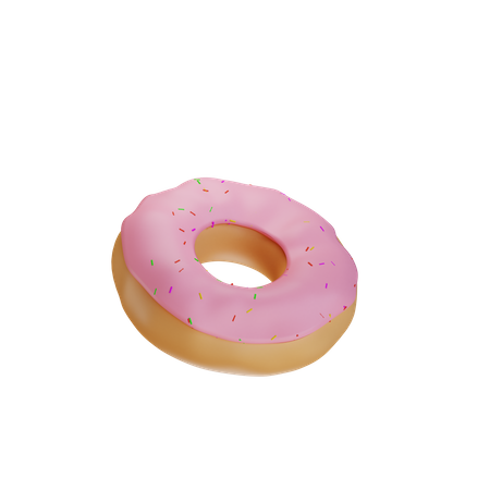 Pink Doughnuts  3D Illustration