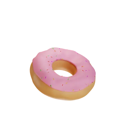 Pink Doughnuts 3D Illustration