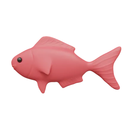 Pink Fish  3D Icon