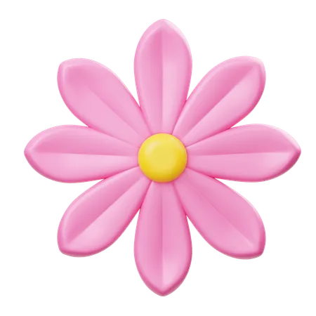 Pink Flower  3D Icon