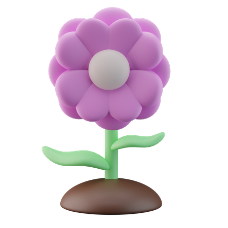 Pink Flower 3D Illustration