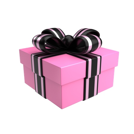Pink Gift 3D Illustration