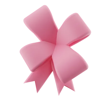 Pink Gift Ribbon  3D Icon