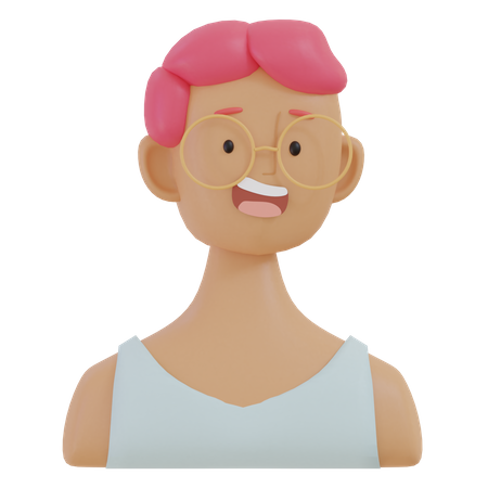 Pink Girl  3D Icon