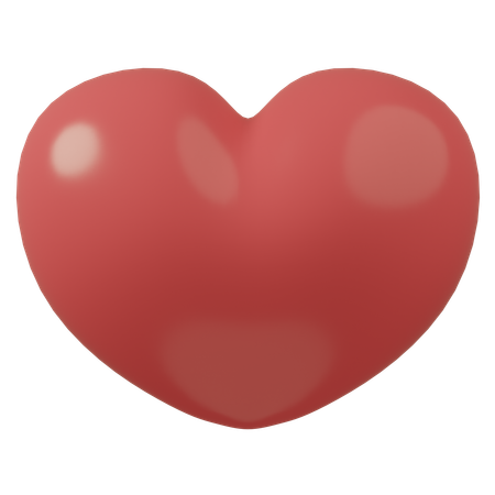 Pink Heart  3D Icon