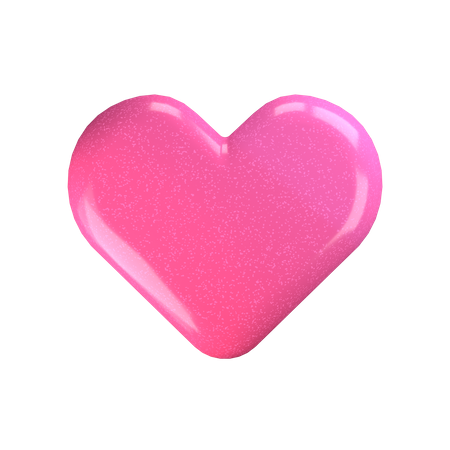 Pink Heart  3D Icon