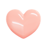 pink heart 3d logos