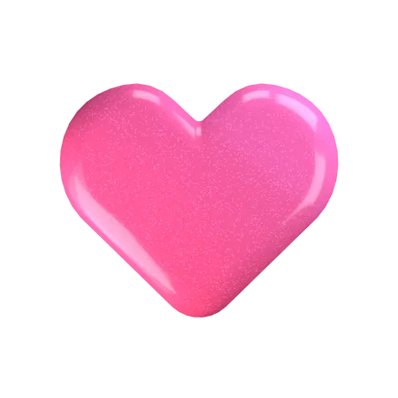 Pink Heart 3D Illustration