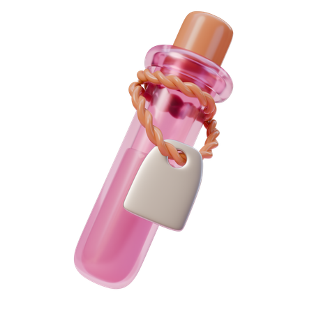 Pink magic potion  3D Icon