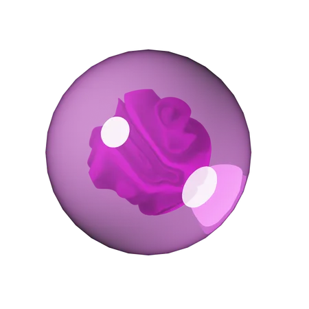 Pink Marble Flower  3D Icon