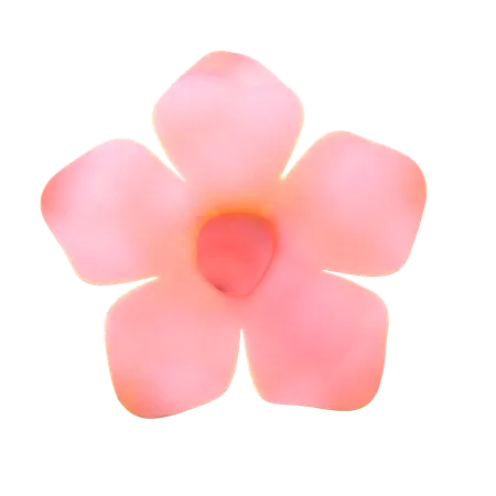 Pink Natural Flower  3D Icon