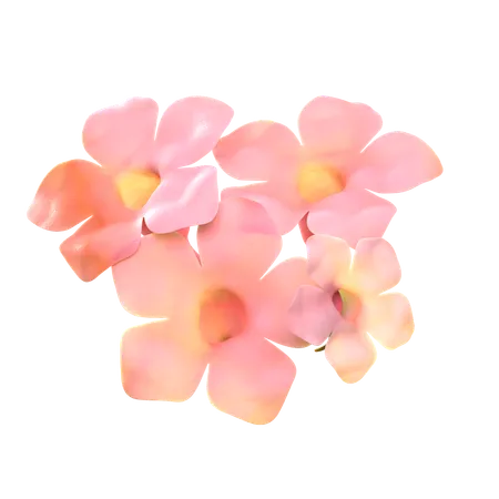 Pink Natural Flower  3D Icon