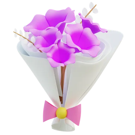 Pink Orchid  3D Icon