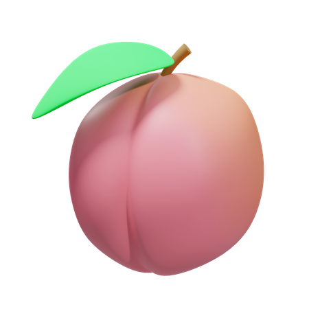 Pink Peach  3D Icon