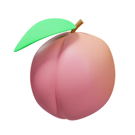 Pink Peach  3D Illustration