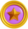 Pink Rank Star Badges