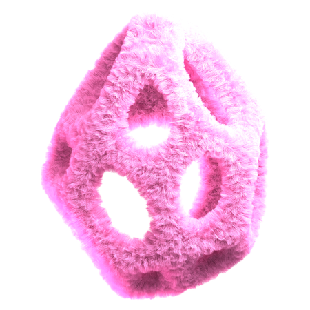 핑크색 조각 모양  3D Icon