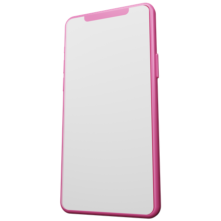 Pink Smartphone  3D Illustration