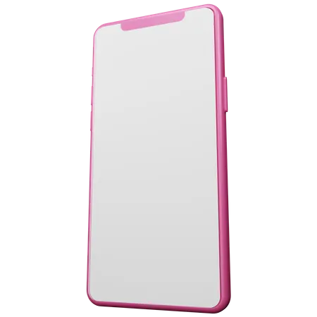 Pink Smartphone  3D Illustration